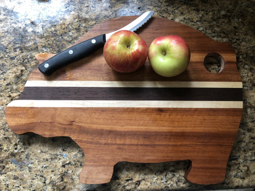 pig shaped cutting board